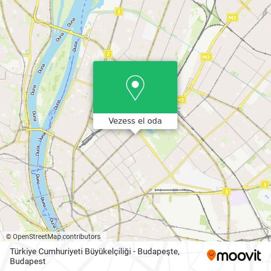Türkiye Cumhuriyeti Büyükelçiliği - Budapeşte térkép