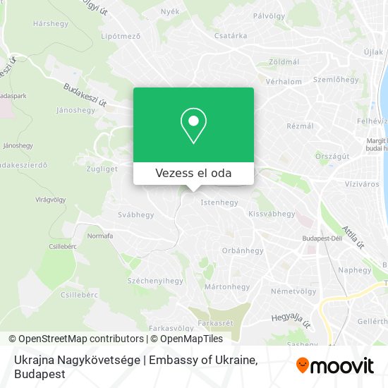 Ukrajna Nagykövetsége | Embassy of Ukraine térkép