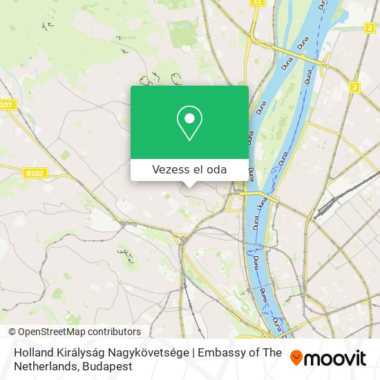 Holland Királyság Nagykövetsége | Embassy of The Netherlands térkép