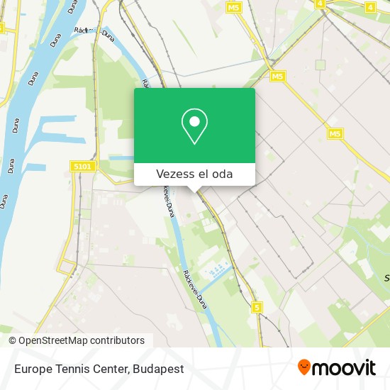 Europe Tennis Center térkép