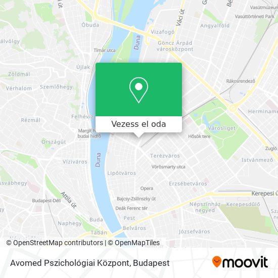 Avomed Pszichológiai Központ térkép