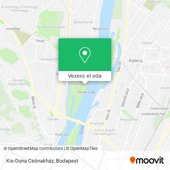 Kis-Duna Csónakház térkép