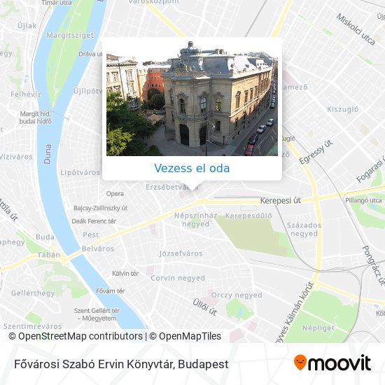 Fővárosi Szabó Ervin Könyvtár térkép