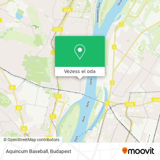 Aquincum Baseball térkép