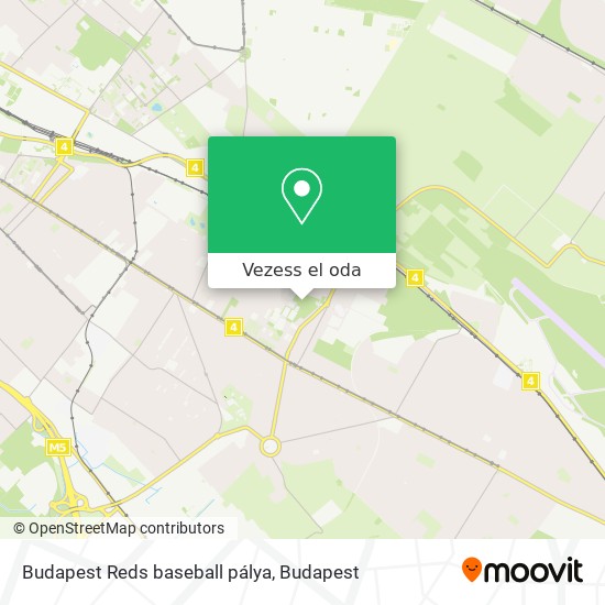 Budapest Reds baseball pálya térkép