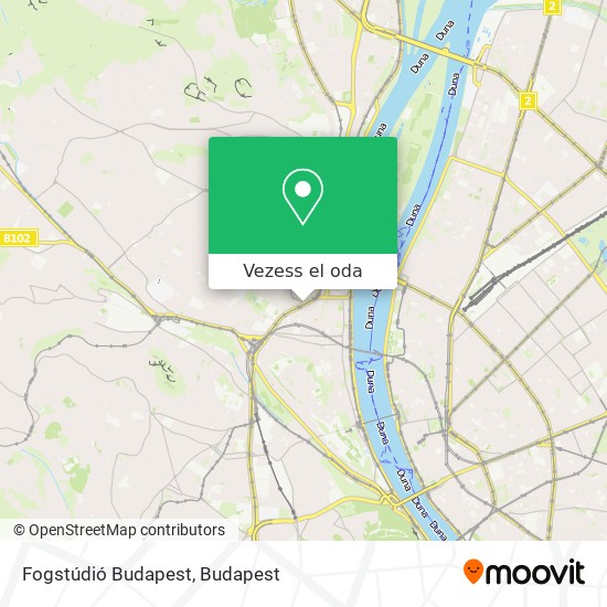 Fogstúdió Budapest térkép