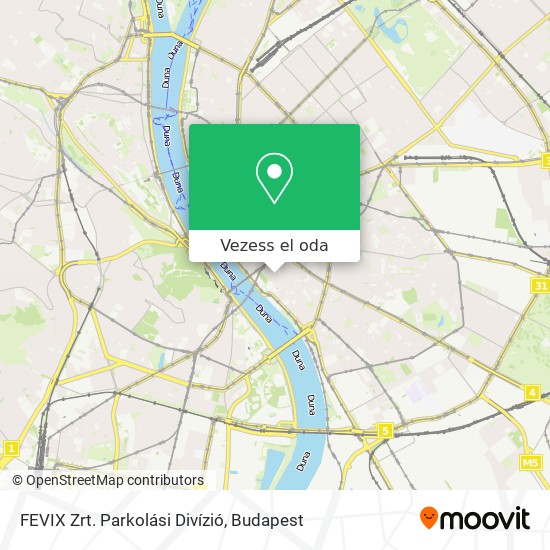 FEVIX Zrt. Parkolási Divízió térkép