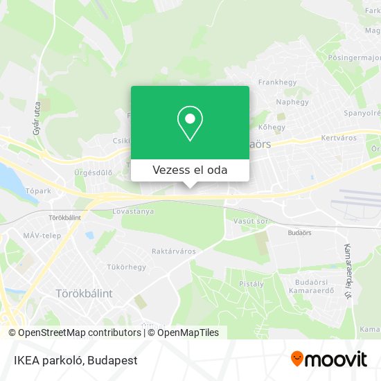 IKEA parkoló térkép