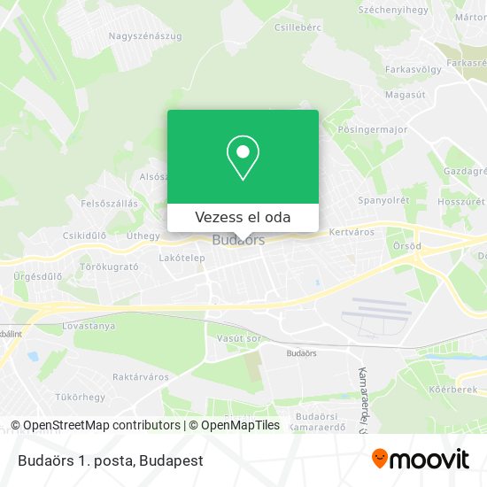 Budaörs 1. posta térkép