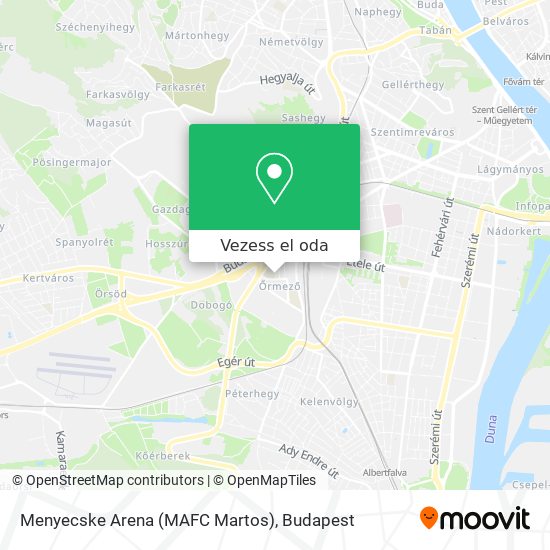 Menyecske Arena (MAFC Martos) térkép
