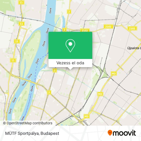 MÜTF Sportpálya térkép
