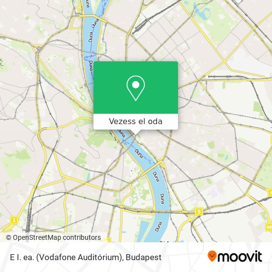E I. ea. (Vodafone Auditórium) térkép