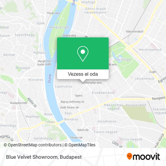 Blue Velvet Showroom térkép