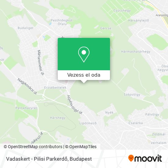 Vadaskert - Pilisi Parkerdő térkép