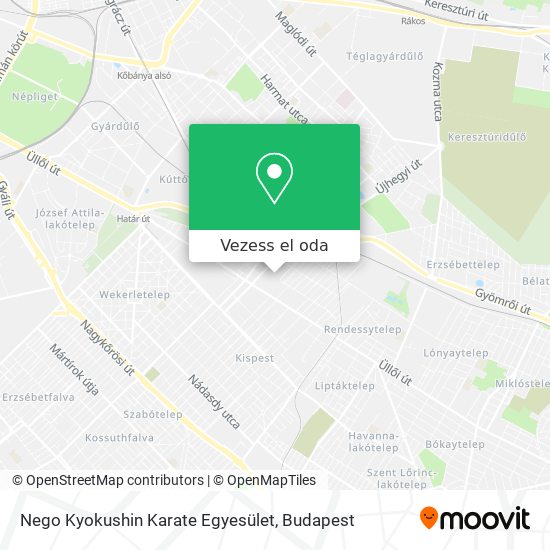 Nego Kyokushin Karate Egyesület térkép