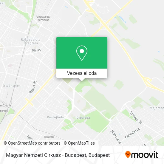 Magyar Nemzeti Cirkusz - Budapest térkép