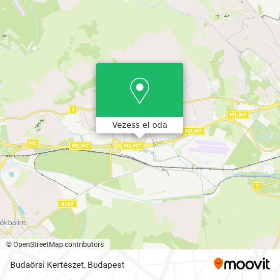 Budaörsi Kertészet térkép