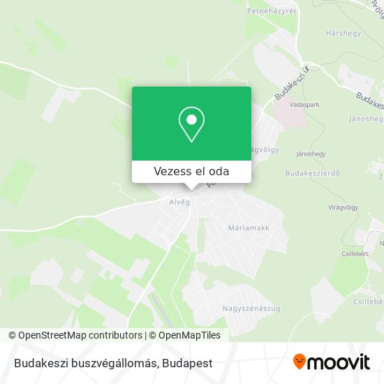 Budakeszi buszvégállomás térkép