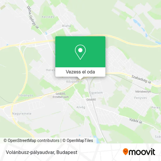Volánbusz-pályaudvar térkép