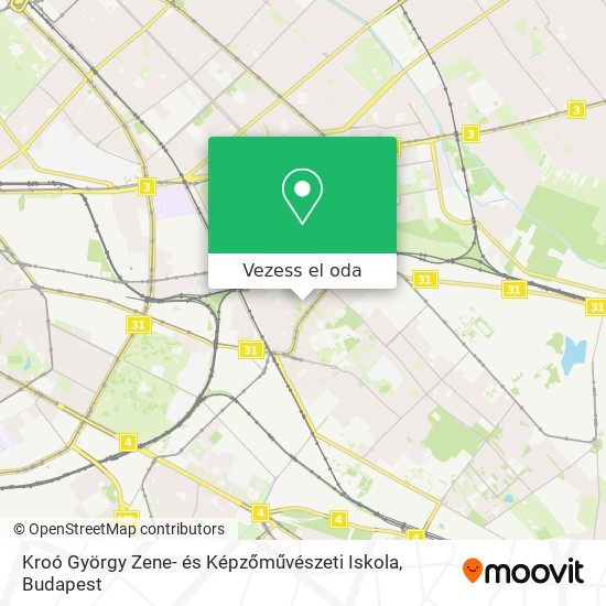 Kroó György Zene- és Képzőművészeti Iskola térkép