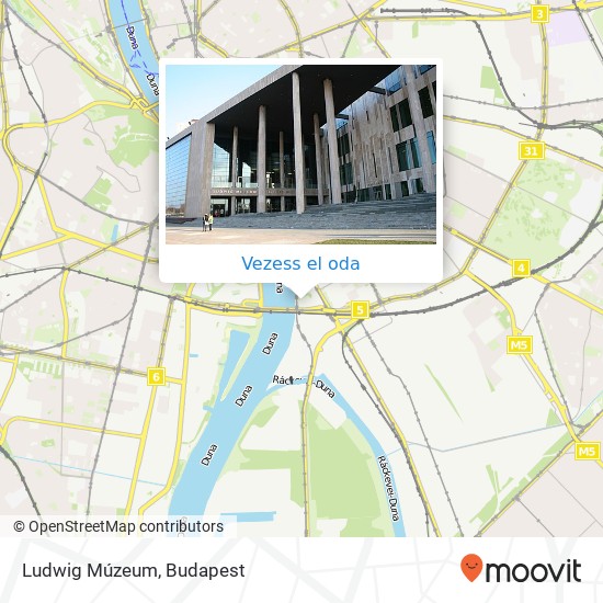 Ludwig Múzeum térkép