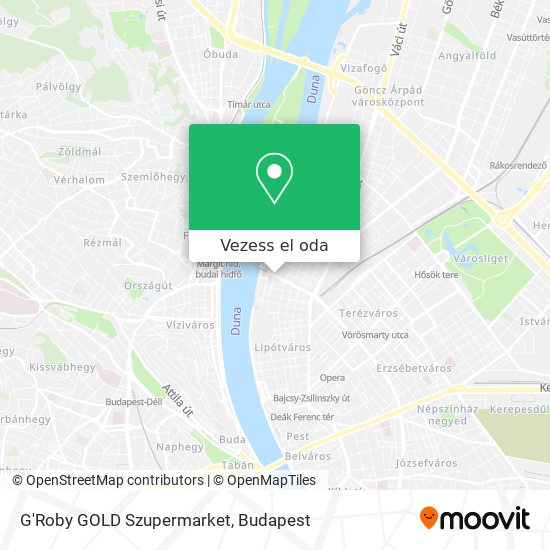 G'Roby GOLD Szupermarket térkép