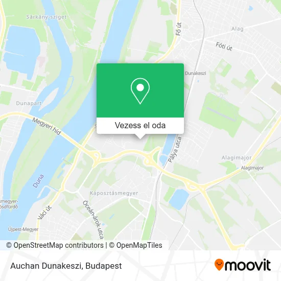 Auchan Dunakeszi térkép