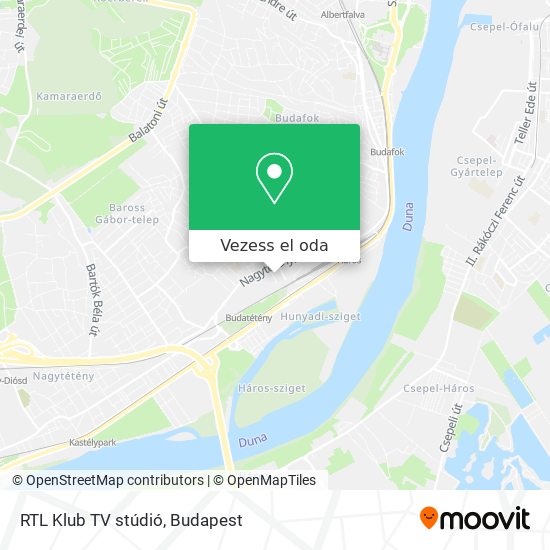 RTL Klub TV stúdió térkép