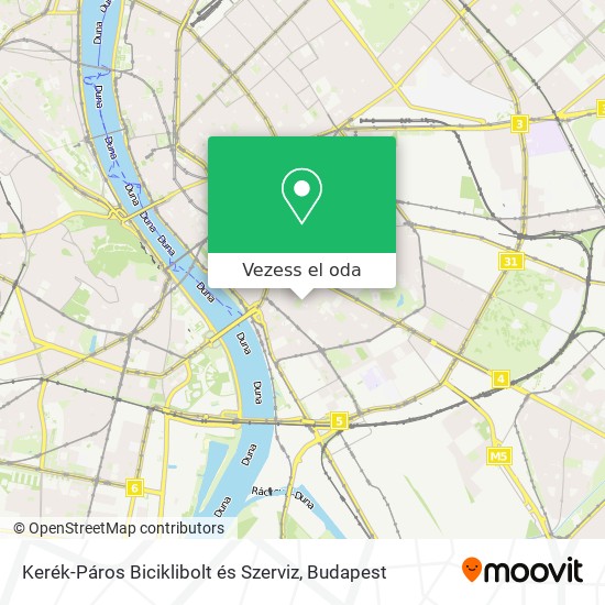 Kerék-Páros Biciklibolt és Szerviz térkép