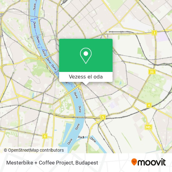 Mesterbike + Coffee Project térkép