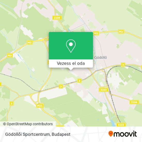 Gödöllői Sportcentrum térkép
