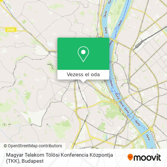 Magyar Telekom Tölösi Konferencia Központja (TKK) térkép