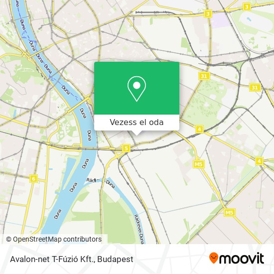Avalon-net T-Fúzió Kft. térkép