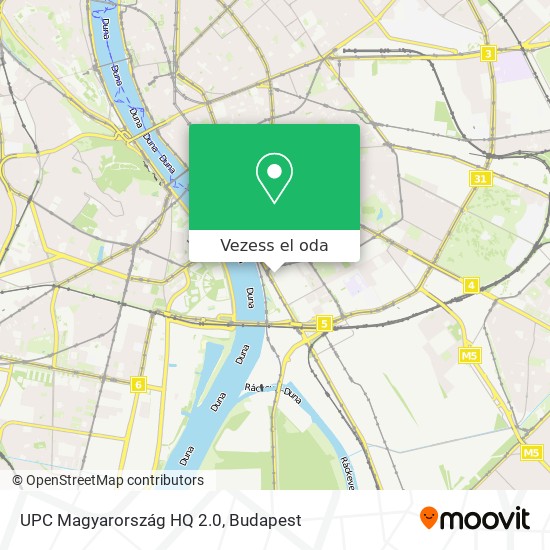 UPC Magyarország HQ 2.0 térkép