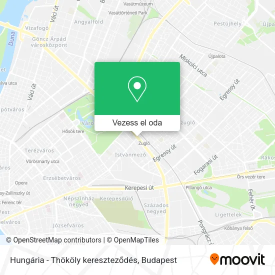 Hungária - Thököly kereszteződés térkép