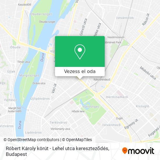 Róbert Károly körút - Lehel utca kereszteződés térkép