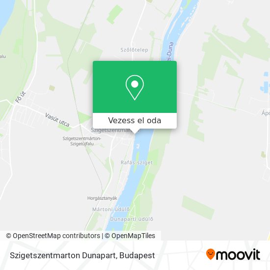 Szigetszentmarton Dunapart térkép