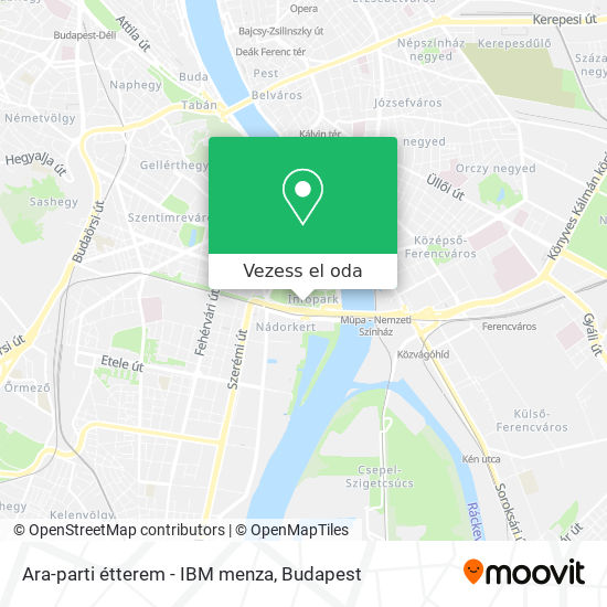 Ara-parti étterem - IBM menza térkép