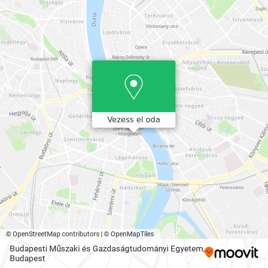 Budapesti Műszaki és Gazdaságtudományi Egyetem térkép