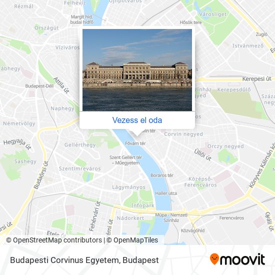 Budapesti Corvinus Egyetem térkép