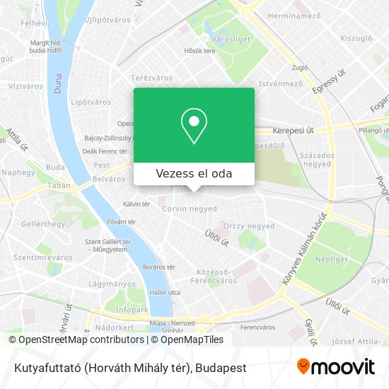 Kutyafuttató (Horváth Mihály tér) térkép