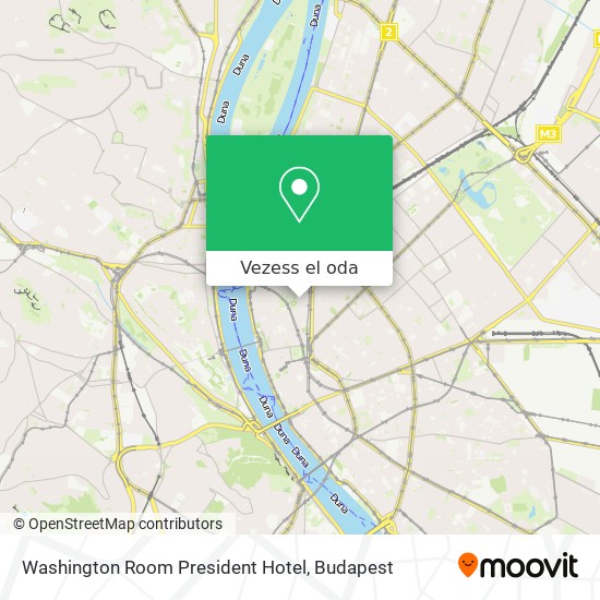 Washington Room President Hotel térkép