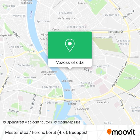 Mester utca / Ferenc körút (4, 6) térkép