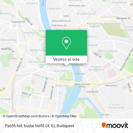Petőfi híd, budai hídfő (4, 6) térkép