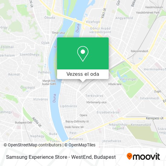 Samsung Experience Store  - WestEnd térkép