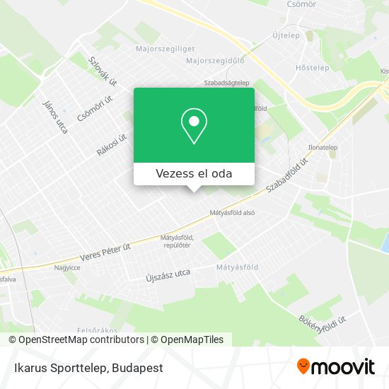 Ikarus Sporttelep térkép