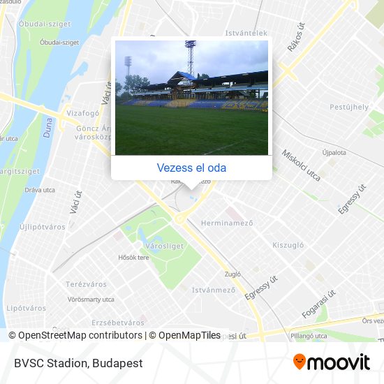 BVSC Stadion térkép