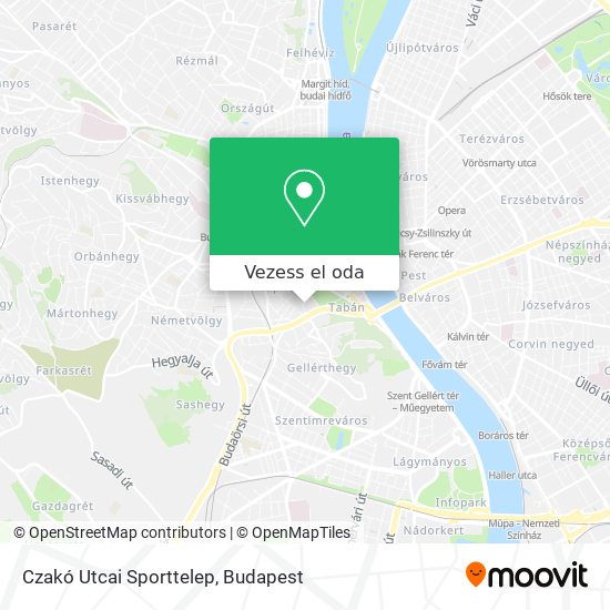 Czakó Utcai Sporttelep térkép