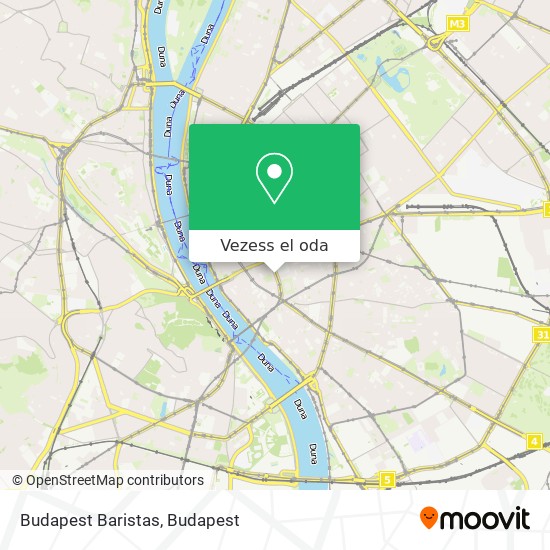 Budapest Baristas térkép