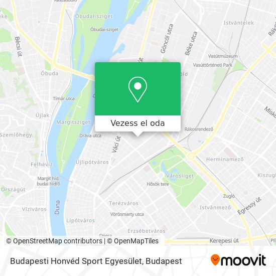 Budapesti Honvéd Sport Egyesület térkép